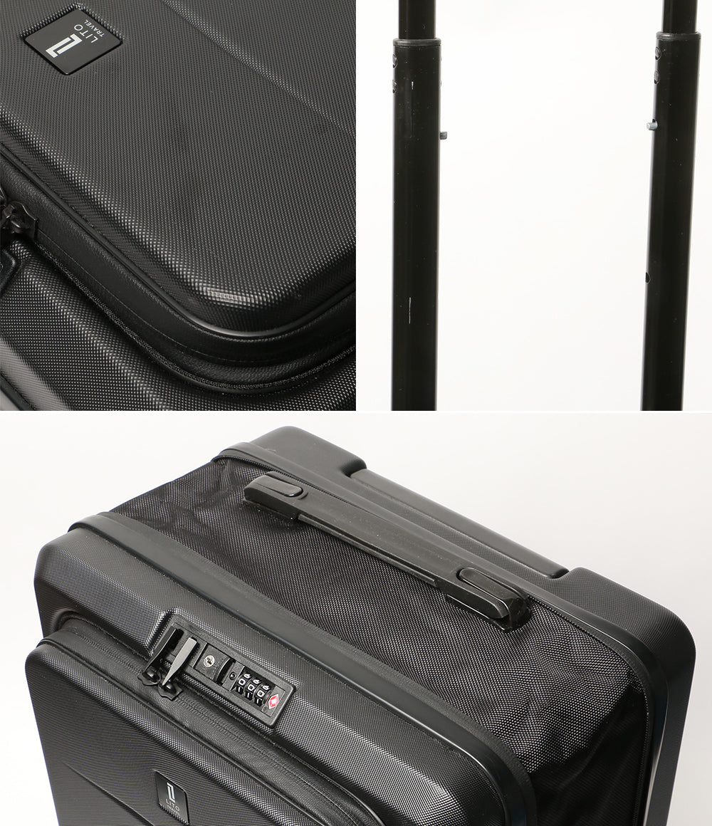 LITO リト スーツケース CARRY-ON 40L ブラック メンズ