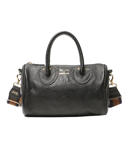YOUNG & OLSEN ミニボストンバッグ ショルダー付き ブラック レディース ヤングアンドオルセン