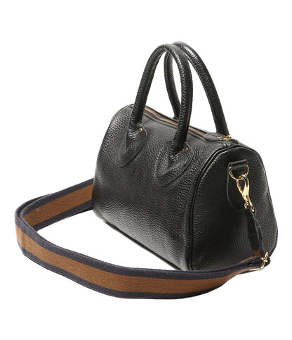YOUNG & OLSEN ミニボストンバッグ ショルダー付き ブラック レディース ヤングアンドオルセン