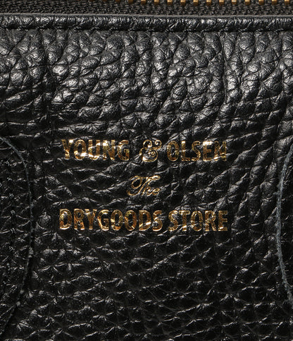 YOUNG & OLSEN ミニボストンバッグ ショルダー付き ブラック レディース ヤングアンドオルセン