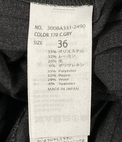 ENFOLD ランダムプリーツスカート 300BA331-2490 グレー レディース SIZE 36 エンフォルド
