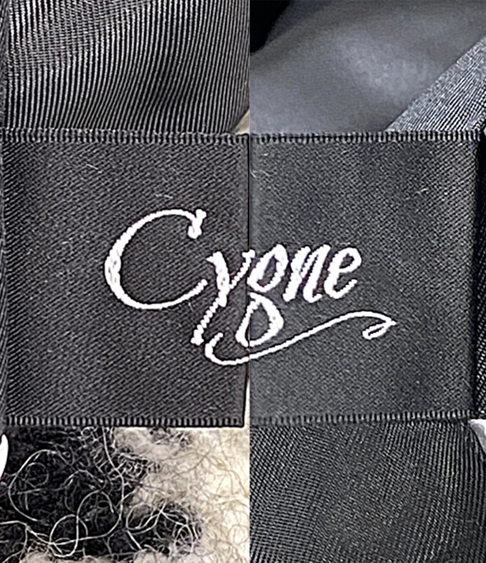 美品 cygne シーニュ ポンチョ ケープコート 千鳥 CY2422-07-115 レディース SIZE F