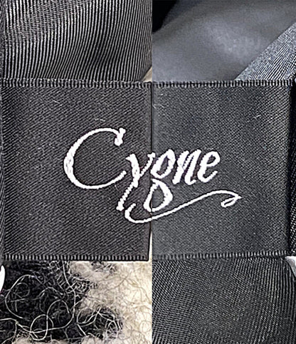 美品 cygne シーニュ ポンチョ ケープコート 千鳥 CY2422-07-115 レディース SIZE F
