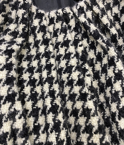 美品 cygne シーニュ ポンチョ ケープコート 千鳥 CY2422-07-115 レディース SIZE F