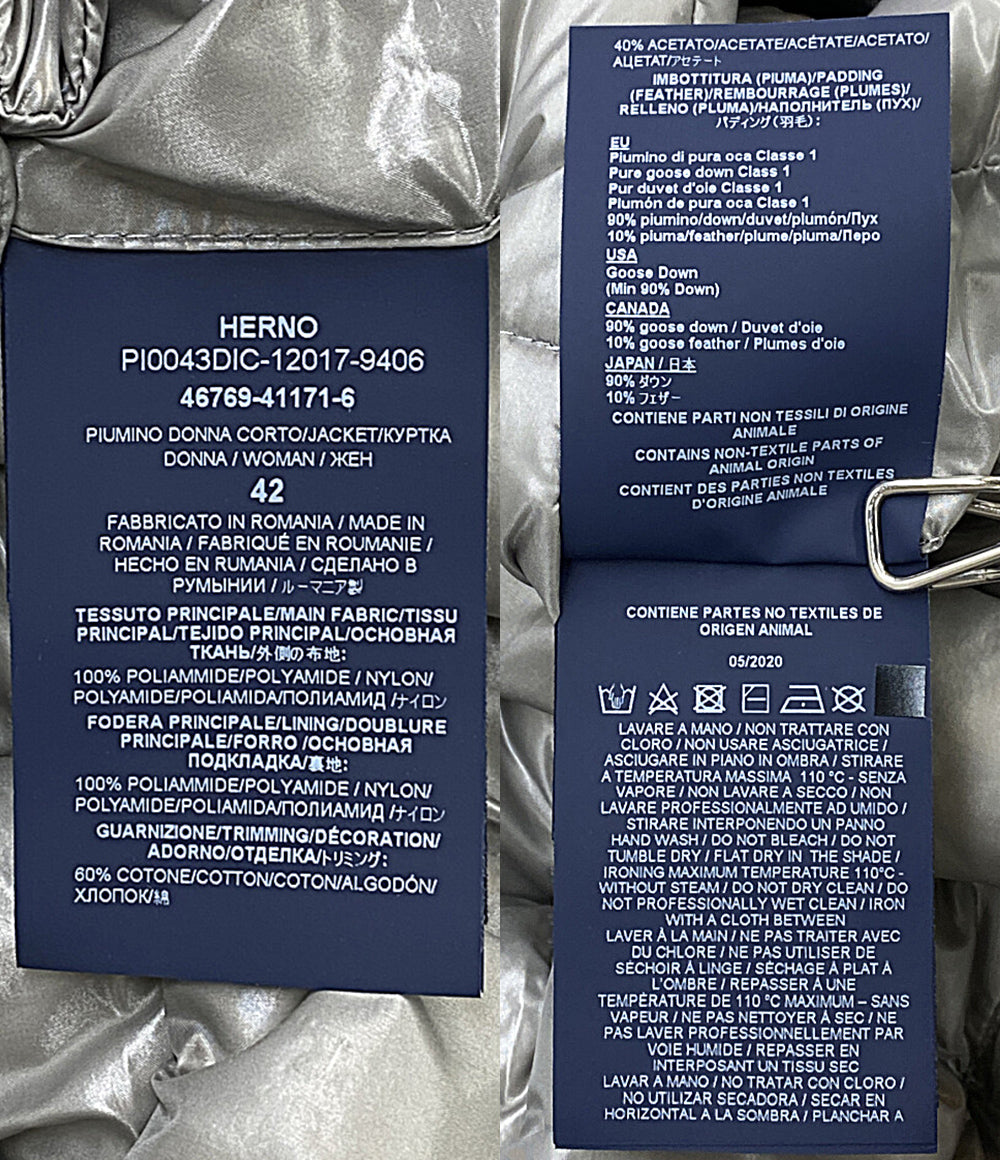 HERNO ダウンジャケット ICONICO AMINTA 46769-41171-6 レディース SIZE 42 ヘルノ
