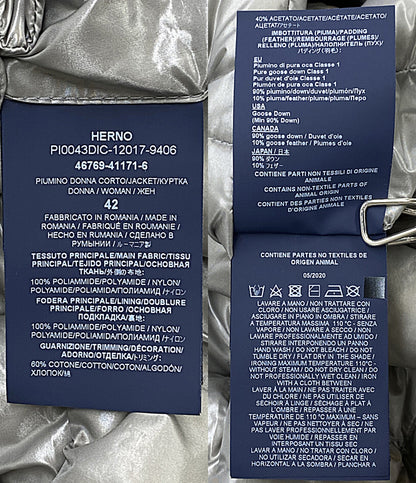 HERNO ダウンジャケット ICONICO AMINTA 46769-41171-6 レディース SIZE 42 ヘルノ