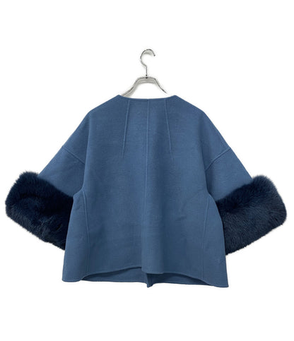 Drawer コート 袖ファー 6522-299-0757 レディース SIZE 36 ドゥロワー