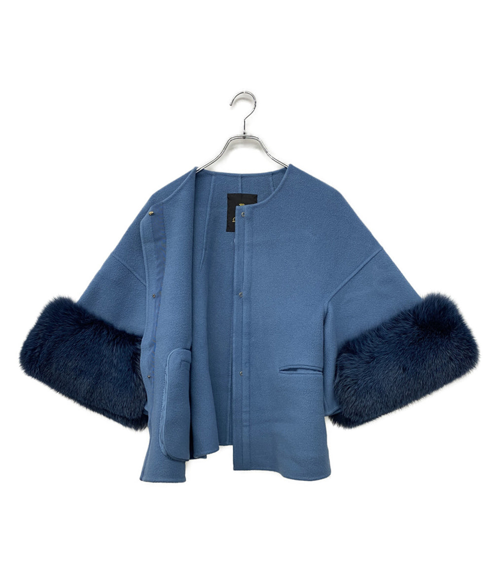 Drawer コート 袖ファー 6522-299-0757 レディース SIZE 36 ドゥロワー