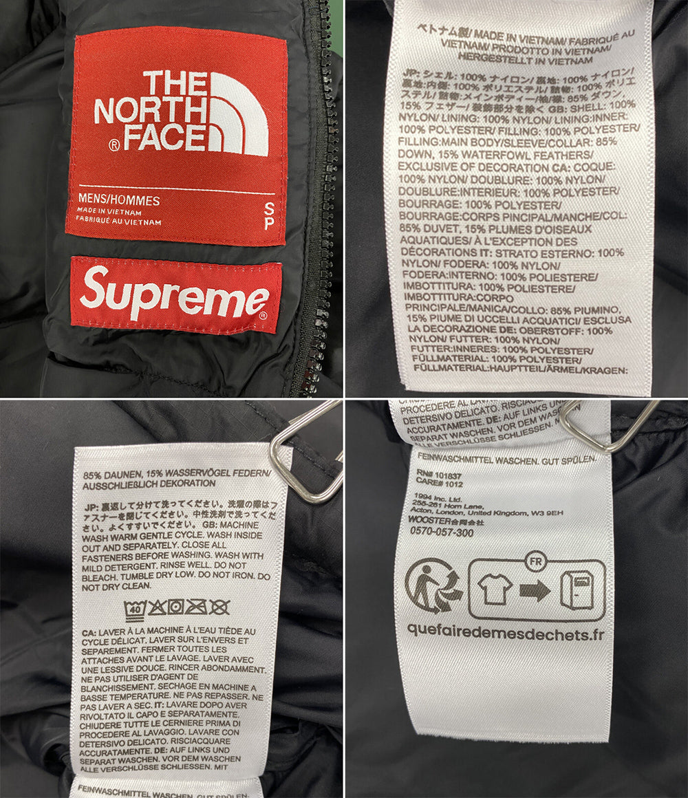 THE NORTH FACE ダウンジャケット Supreme SplitNuptse NF0A875F メンズ SIZE S ザ・ノース・フェイス