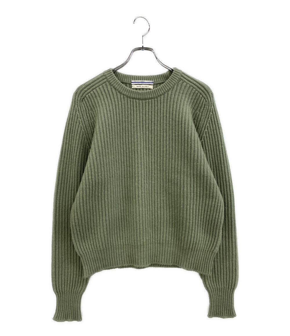 美品 Cristaseya クリスタセヤ カシミヤラグランニットプルオーバー BLM-51060-B レディース SIZE M
