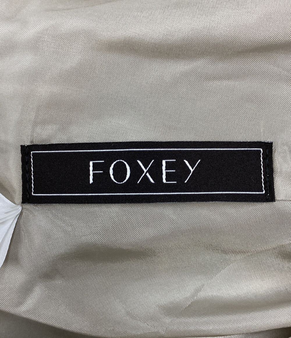 foxey フランネル ロールカラー ウール 2way ワンピース 42435-A00F206T-2 レディース SIZE 38 フォクシー