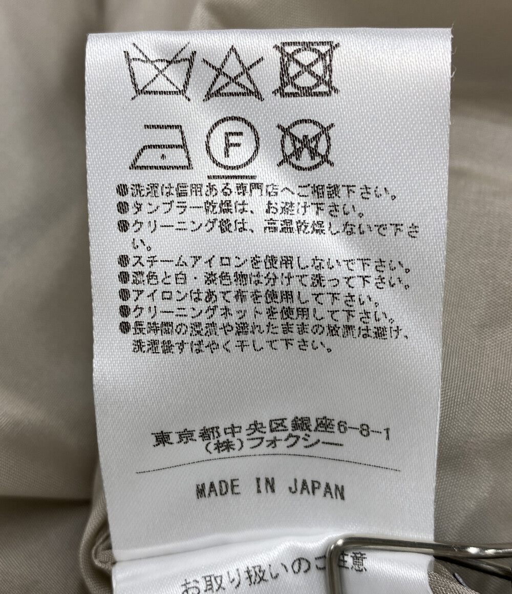 foxey フランネル ロールカラー ウール 2way ワンピース 42435-A00F206T-2 レディース SIZE 38 フォクシー