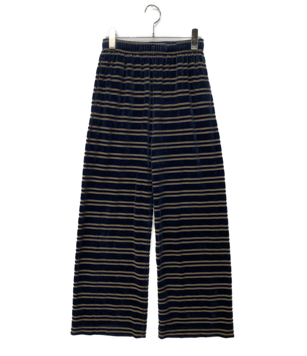 PHEENY フィーニー パンツ Velvet border wide pants レディース SIZE 1