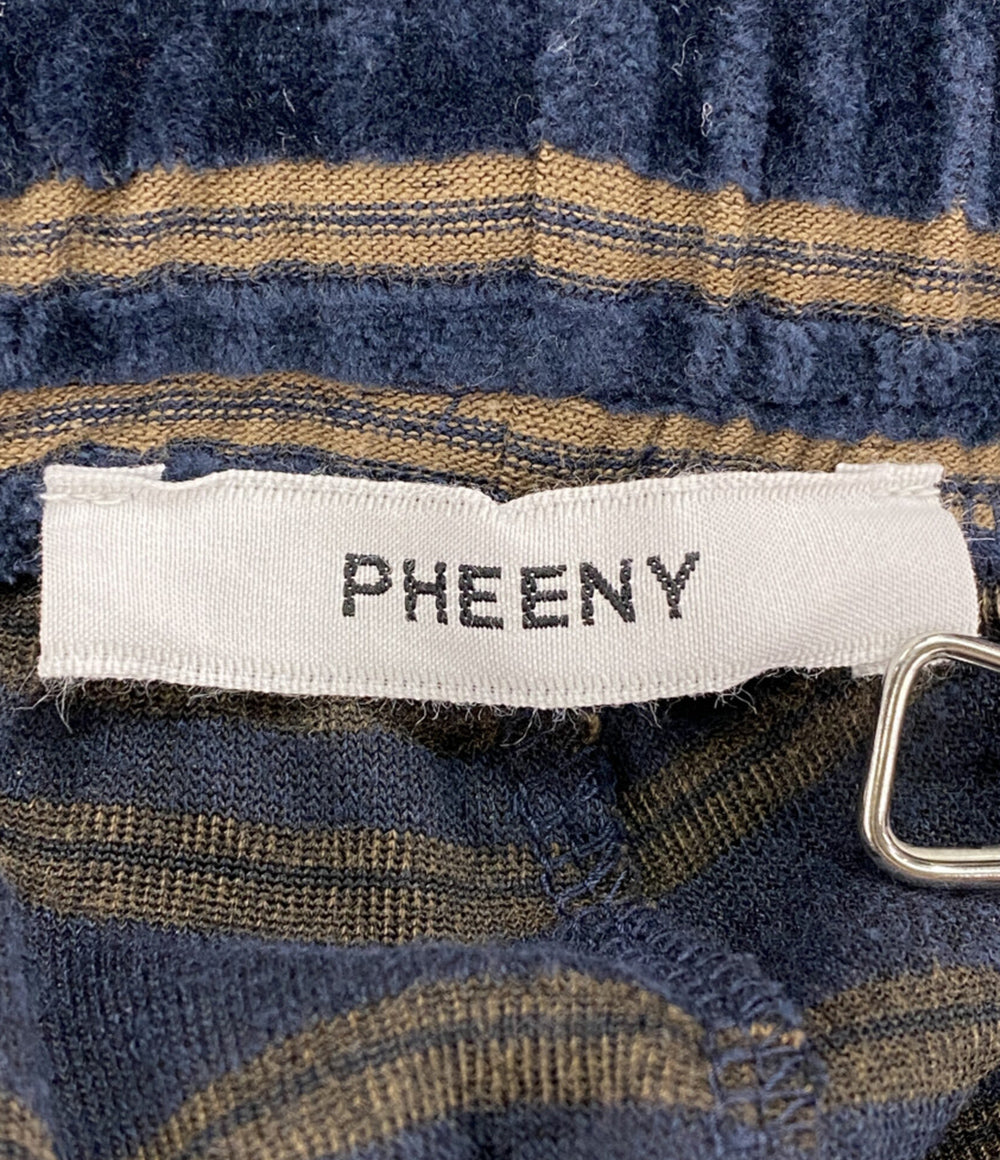 PHEENY フィーニー パンツ Velvet border wide pants レディース SIZE 1