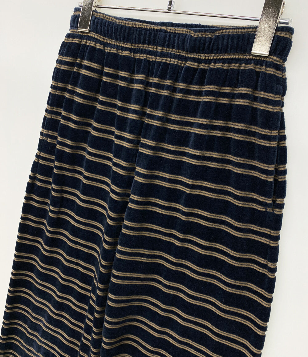 PHEENY フィーニー パンツ Velvet border wide pants レディース SIZE 1