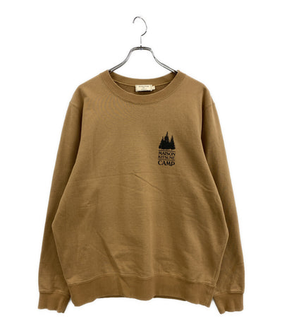 MAISON KITSUNE スウェット CAMP ブラウン KMM30640 メンズ SIZE L メゾンキツネ