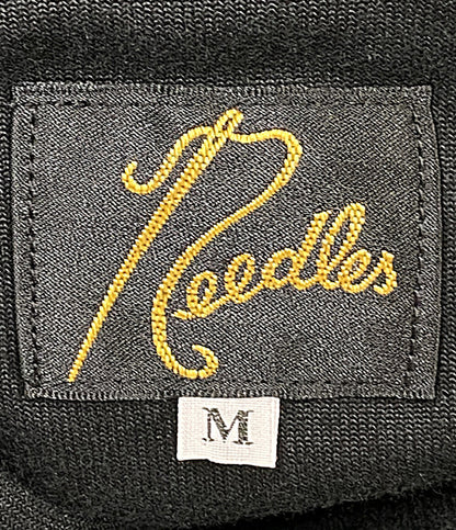美品 NEEDLES パーカー ベロアサイドライン ブラック J0228 メンズ SIZE M ニードルズ