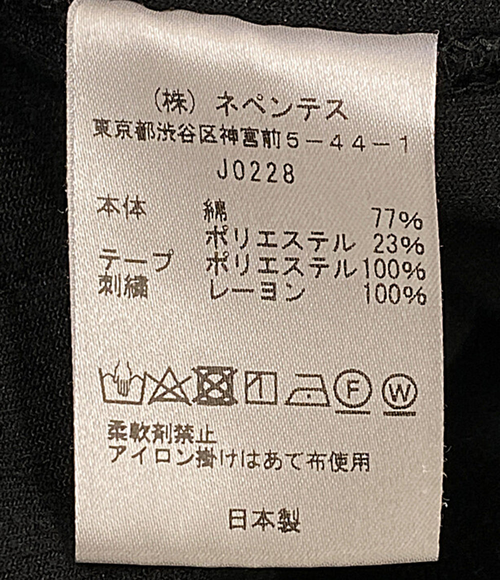 美品 NEEDLES パーカー ベロアサイドライン ブラック J0228 メンズ SIZE M ニードルズ