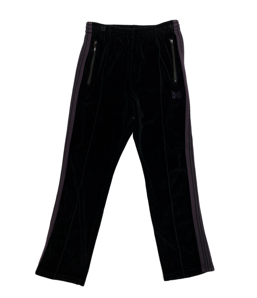 NEEDLES パンツ J0229 ベロアサイドライン ブラック メンズ SIZE S ニードルズ