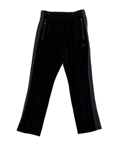 NEEDLES パンツ J0229 ベロアサイドライン ブラック メンズ SIZE S ニードルズ