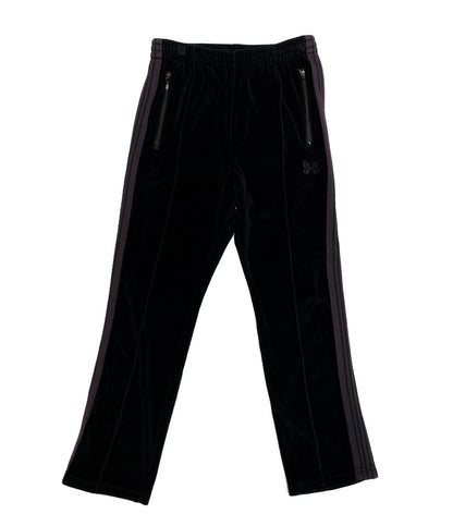 NEEDLES パンツ J0229 ベロアサイドライン ブラック メンズ SIZE S ニードルズ