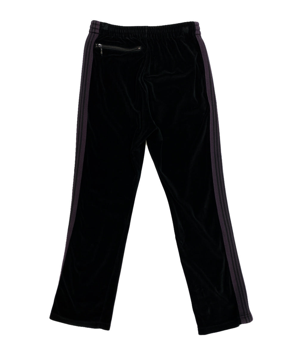 NEEDLES パンツ J0229 ベロアサイドライン ブラック メンズ SIZE S ニードルズ