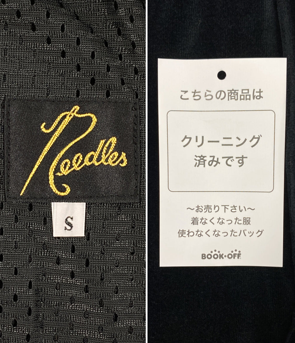 NEEDLES パンツ J0229 ベロアサイドライン ブラック メンズ SIZE S ニードルズ