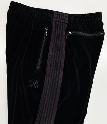 NEEDLES パンツ J0229 ベロアサイドライン ブラック メンズ SIZE S ニードルズ