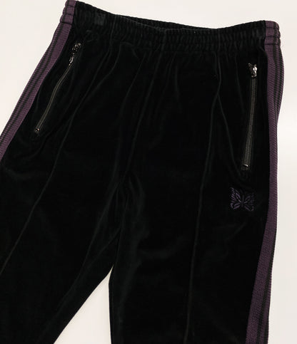 NEEDLES パンツ J0229 ベロアサイドライン ブラック メンズ SIZE S ニードルズ