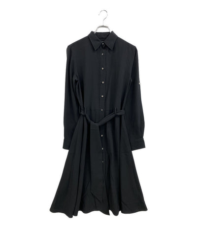 RALPH LAUREN 長袖ワンピース ブラック シャツワンピース 0200011724 レディース SIZE 4 ラルフローレン
