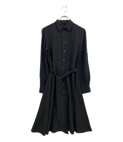 RALPH LAUREN 長袖ワンピース ブラック シャツワンピース 0200011724 レディース SIZE 4 ラルフローレン