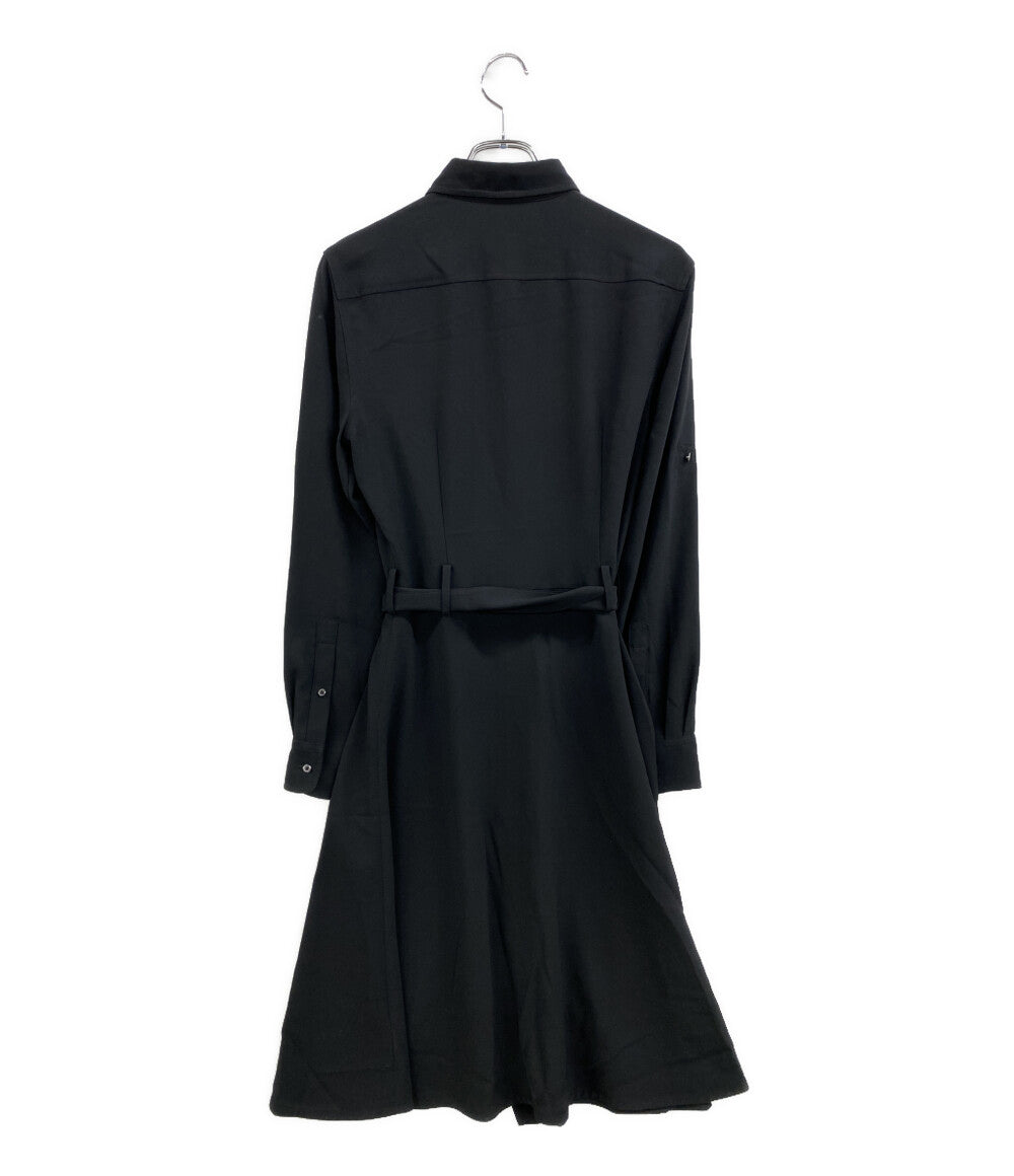RALPH LAUREN 長袖ワンピース ブラック シャツワンピース 0200011724 レディース SIZE 4 ラルフローレン