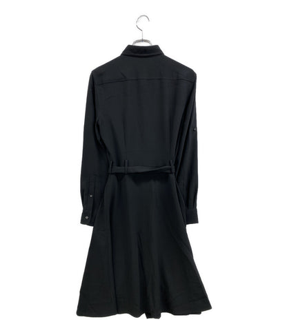 RALPH LAUREN 長袖ワンピース ブラック シャツワンピース 0200011724 レディース SIZE 4 ラルフローレン
