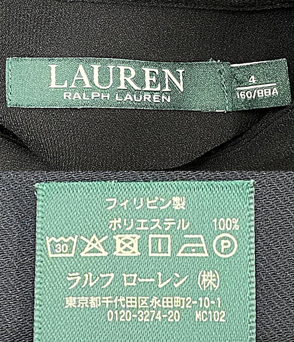 RALPH LAUREN 長袖ワンピース ブラック シャツワンピース 0200011724 レディース SIZE 4 ラルフローレン