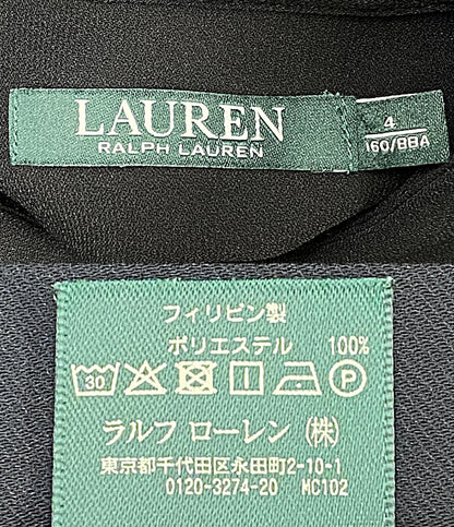 RALPH LAUREN 長袖ワンピース ブラック シャツワンピース 0200011724 レディース SIZE 4 ラルフローレン