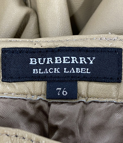 BURBERRY BLACK LABEL パンツ BMS90-020-45 ラムレザー レディース SIZE 76 バーバリーブラックレーベル