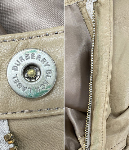 BURBERRY BLACK LABEL パンツ BMS90-020-45 ラムレザー レディース SIZE 76 バーバリーブラックレーベル