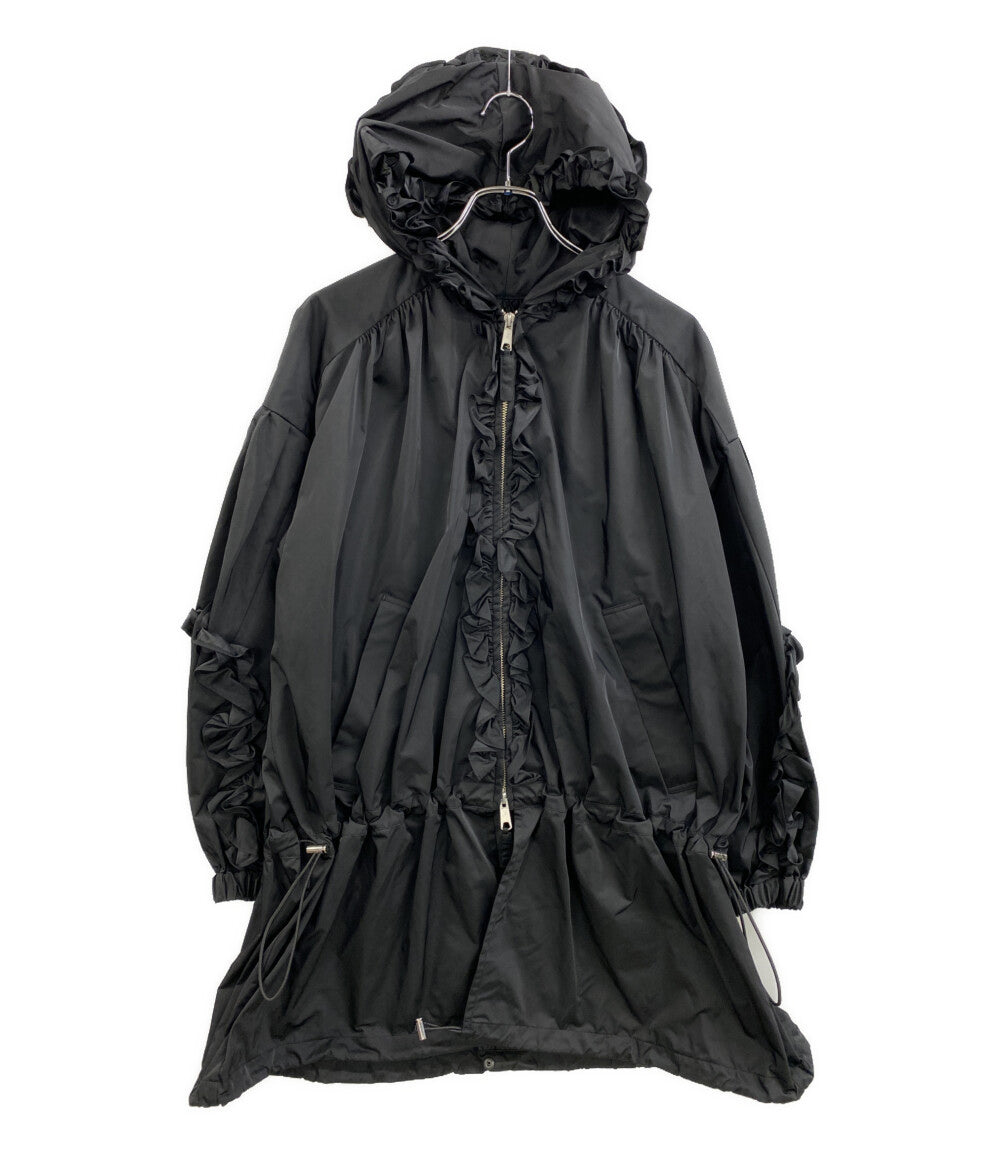 ENFOLD フリルブルゾン ブラック 25AW 300IA130-1441 レディース SIZE 36 エンフォルド