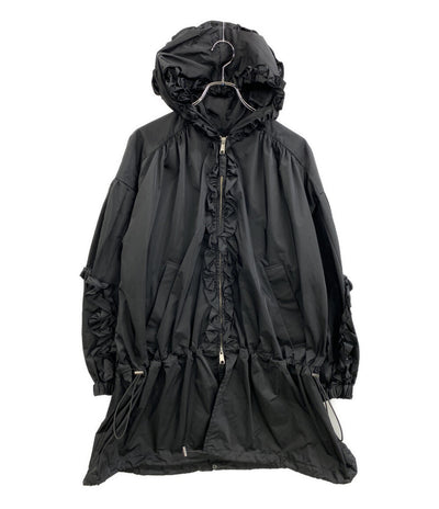 ENFOLD フリルブルゾン ブラック 25AW 300IA130-1441 レディース SIZE 36 エンフォルド
