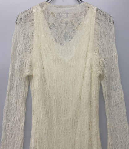 FRAY I.D 長袖ワンピース FWNO244122 モヘヤ ホワイト レディース SIZE F フレイアイ・ディー