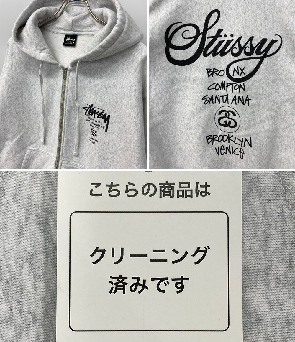 STUSSY パーカー Z4000SZS23 ブラックロゴ メンズ SIZE L ステューシー