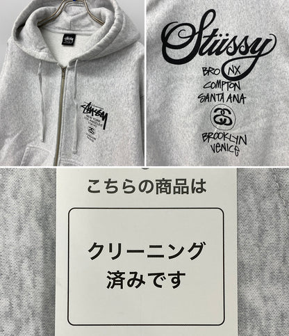 STUSSY パーカー Z4000SZS23 ブラックロゴ メンズ SIZE L ステューシー
