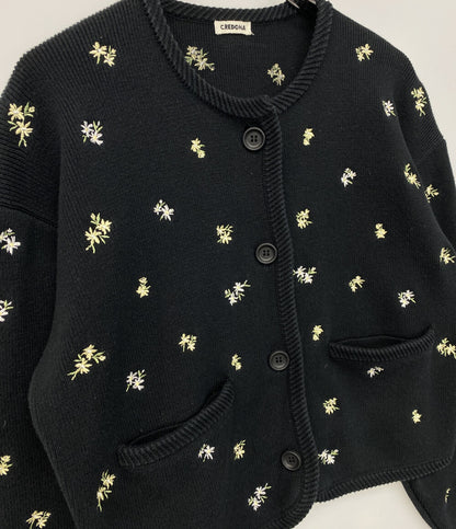 CREDONA クレドナ フラワーカーディガン レディース SIZE F