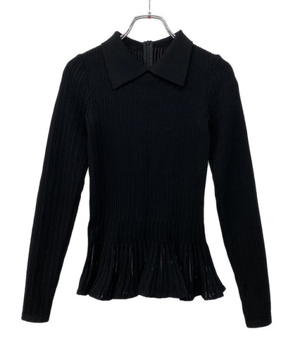 ALAIA アライア ジップアップリブニット ブラック レディース SIZE 36