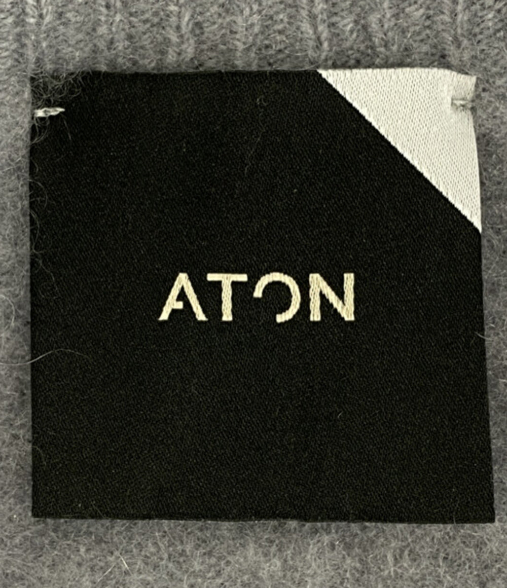 ATON ニット 6930938 カシミヤ グレー レディース SIZE 02 エイトン