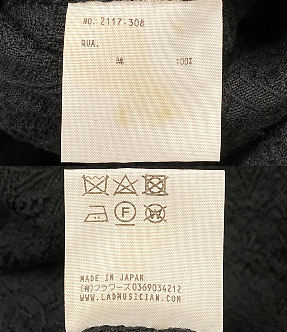 LAD MUSICIAN ジャケット ブラック 刺繍総柄 2117-308 メンズ SIZE 42 ラッドミュージシャン