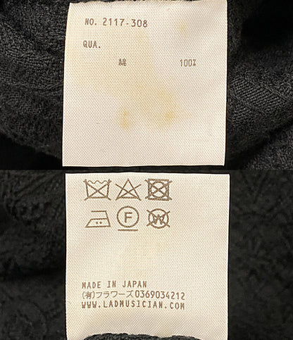 LAD MUSICIAN ジャケット ブラック 刺繍総柄 2117-308 メンズ SIZE 42 ラッドミュージシャン