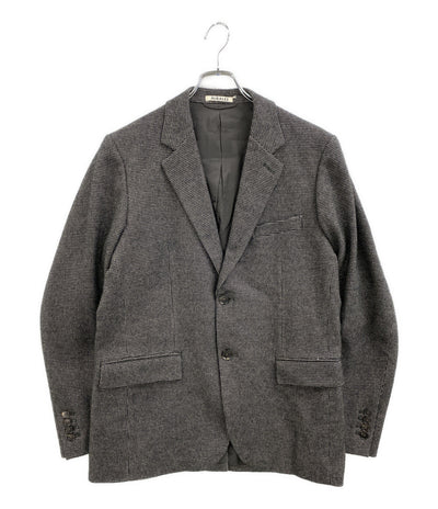 美品 AURALEE テーラードジャケット オーガニックコットンカシミヤウール 22AW A22AJ01OT メンズ SIZE 4 オーラリー