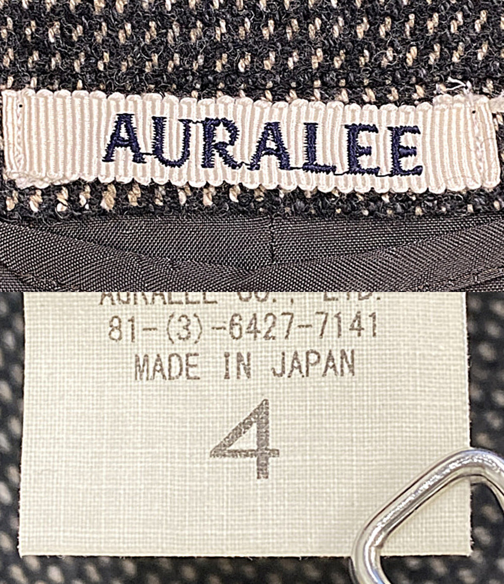 美品 AURALEE テーラードジャケット オーガニックコットンカシミヤウール 22AW A22AJ01OT メンズ SIZE 4 オーラリー