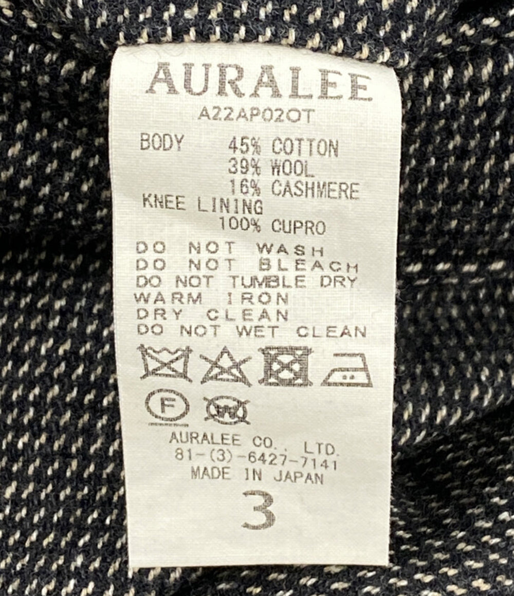 AURALEE パンツ A22AP02OT オーガニックコットンカシミヤウール 22AW メンズ SIZE 3 オーラリー